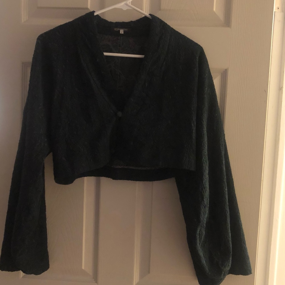 Eskandar cropped blazer